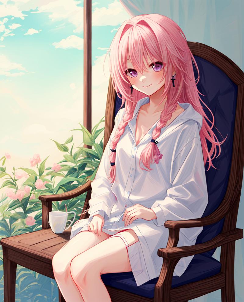Anime girl discount oversized shirt